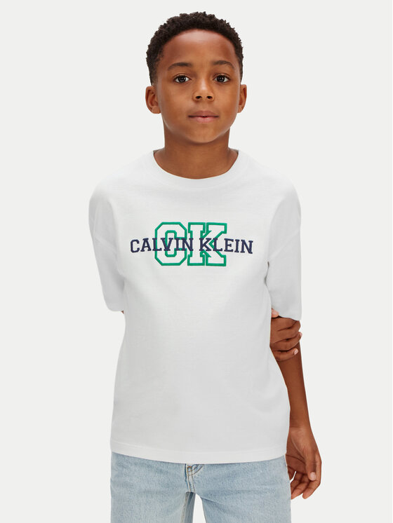 Calvin Klein Jeans Tricou LVCKSJA11B Alb Regular Fit