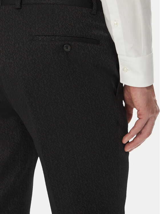 KARL LAGERFELD KARL LAGERFELD Chino 255002 552042 Crna Slim Fit