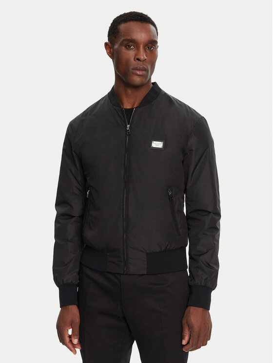 Dolce&Gabbana Dolce&Gabbana Bunda bomber G9ABPT G7F2J Černá Regular Fit
