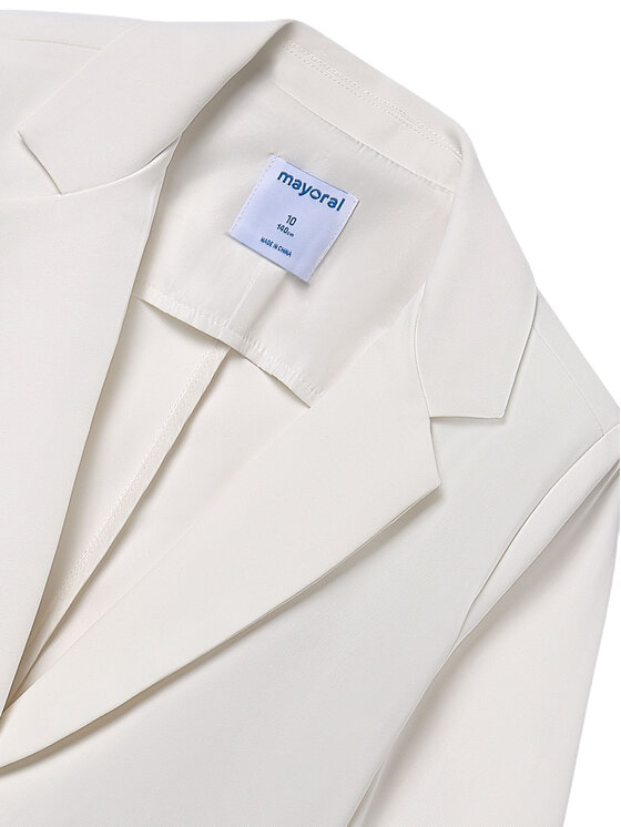 Mayoral Mayoral Сако 6403 Бял Regular Fit