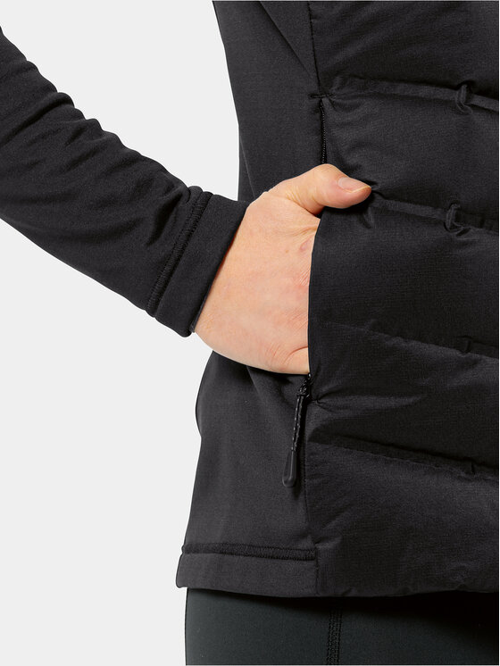 Jack Wolfskin Jack Wolfskin Pohodna jakna Tasman Down Hybrid 1711331 Črna Regular Fit