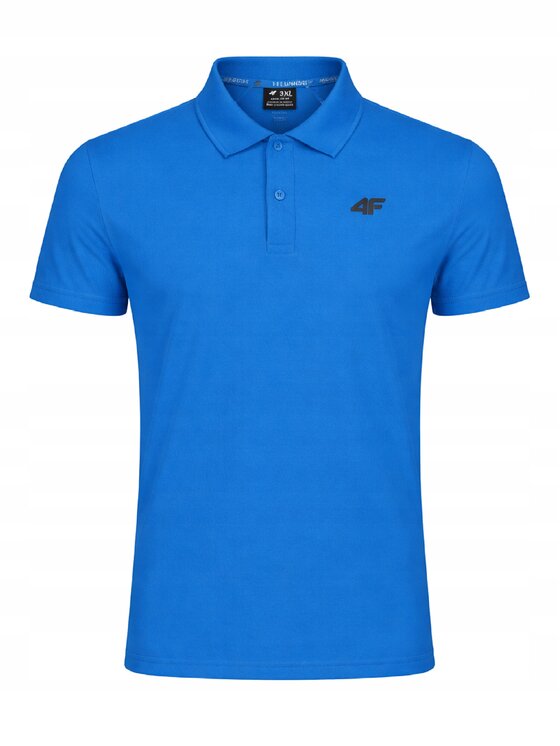 4F 4F Polo Z-0770-2-L Biały Regular Fit