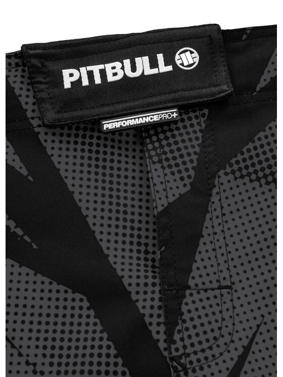 PITBULL PITBULL Szorty sportowe Spodenki treningowe Jet Mesh Performance Pro plus Dot Camo II M Szary Regular Fit