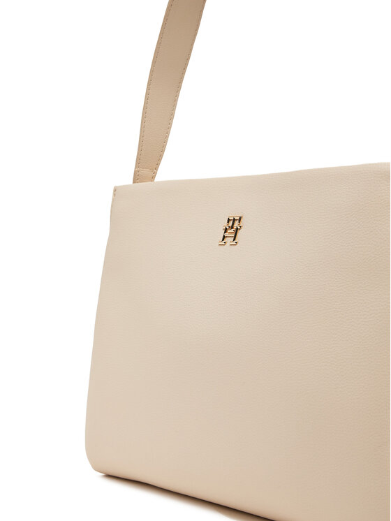 Tommy Hilfiger Tommy Hilfiger Torbica Th Legacy Med Satchel AW0AW17173 Écru