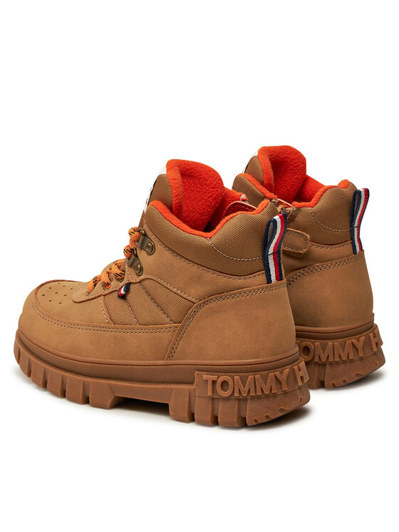 Tommy Hilfiger Tommy Hilfiger Gležnjarji Lace-Up Bootie T3X5-33707-1492 M Rjava