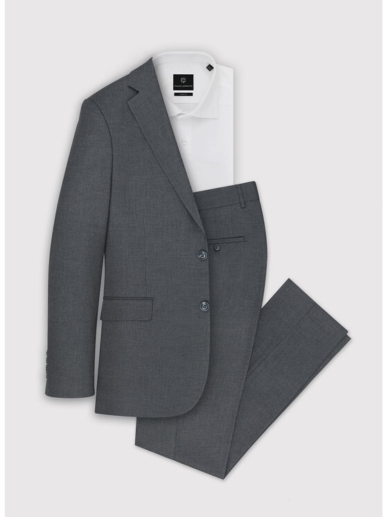 Pako Lorente Pako Lorente Spodnie garniturowe P24SF-6G-020 Szary Slim Fit