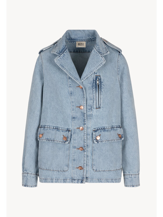 BIZUU BIZUU Jeansová bunda KULLA Modrá Standard Fit