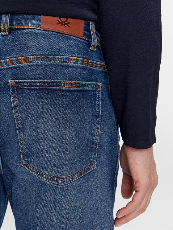 United Colors Of Benetton United Colors Of Benetton Farmer 41TBUE019 Kék Straight Fit