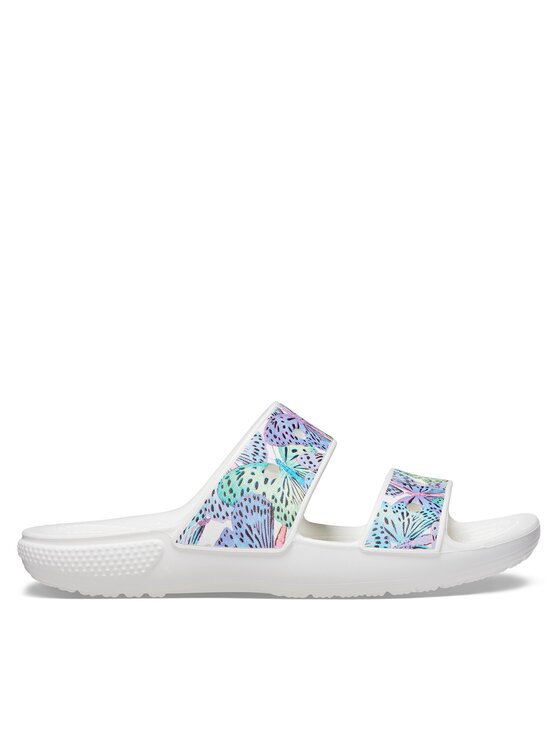 Crocs Crocs Klapki Classic Butterfly Sandal Kids 208299 Biały