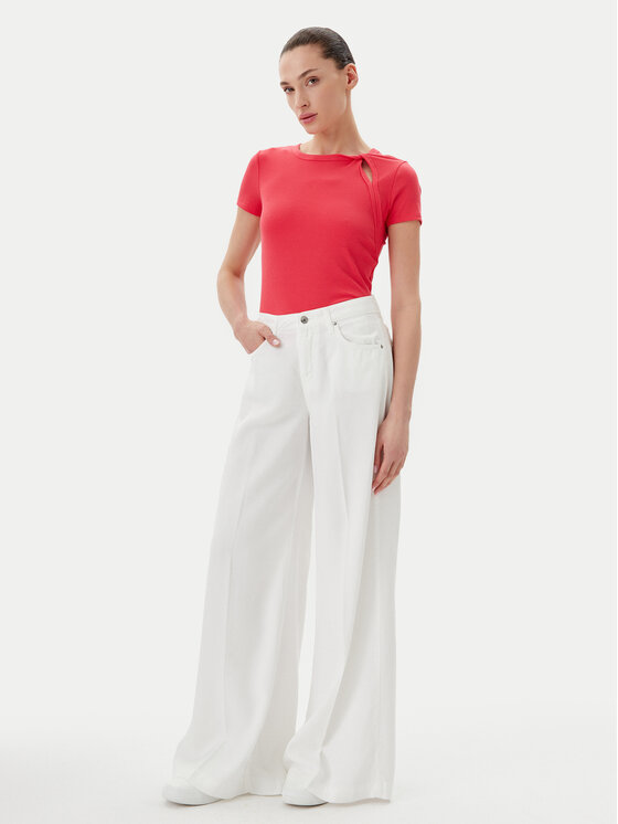 DKNY DKNY Tricou P51H8APJ Coral Regular Fit