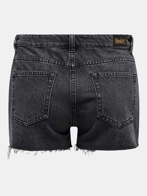 ONLY ONLY Jeans kratke hlače Jaci 15314430 Črna Loose Fit