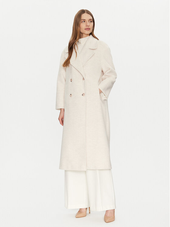 Imperial Imperial Demisezoninis paltas KI54IBT Smėlio Loose Fit