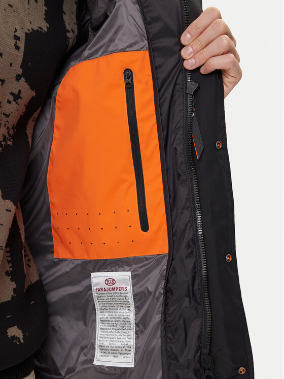 Parajumpers Parajumpers Pernata jakna Shedir 25WMPMPUEN04 Crna Regular Fit