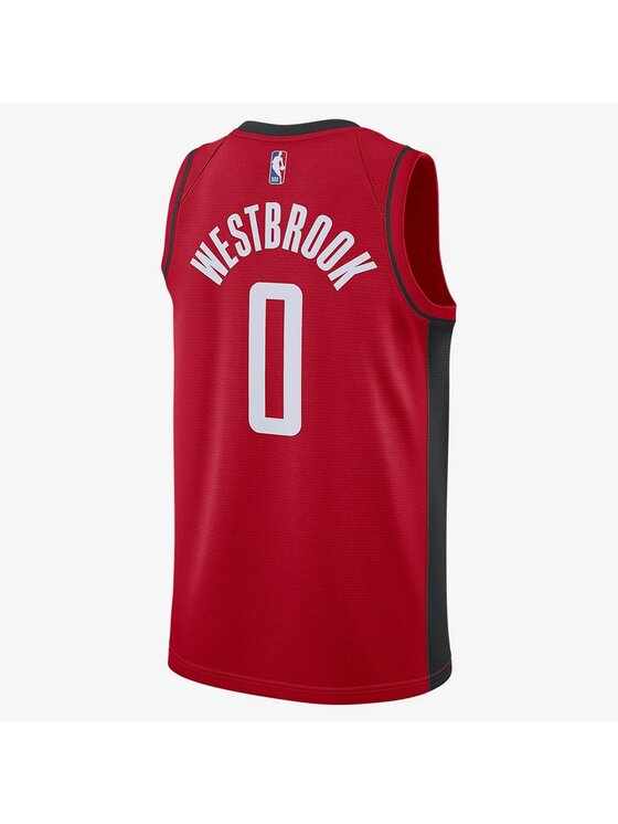 Nike Nike Tank top Houston Rockets Russell Westbrook Czerwony Standard Fit
