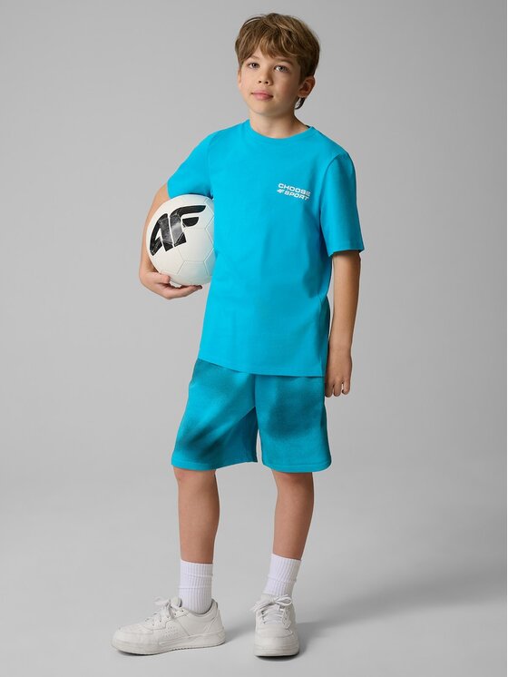 4F 4F T-shirt 4FJRSS26TTSHM3832-33S Blu Regular Fit