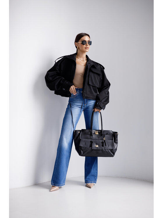LilaLou LilaLou Bunda bomber Lilka Černá Regular Fit