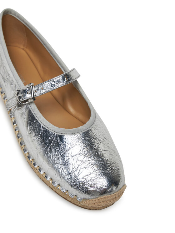 MICHAEL Michael Kors MICHAEL Michael Kors Espadryle Lynn 40S5LYFP2M Srebrny