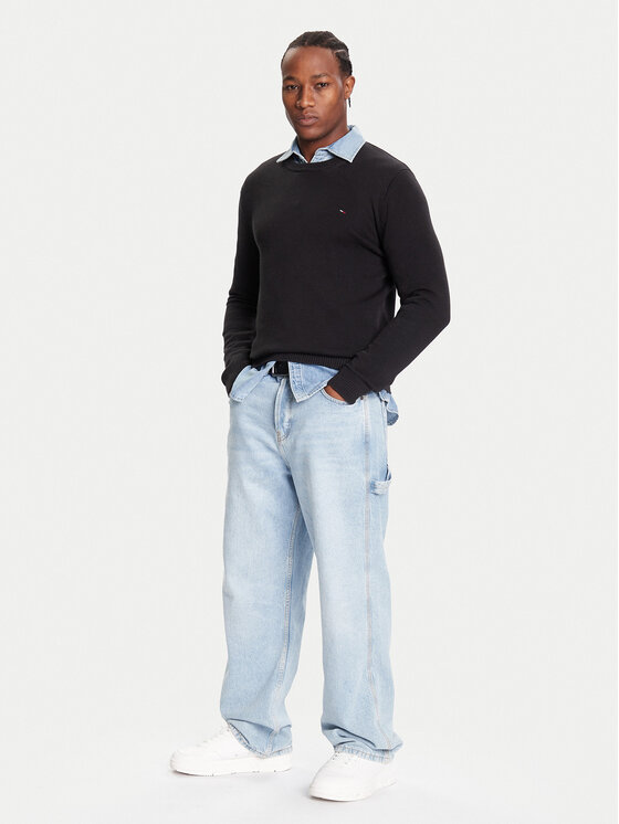 Tommy Jeans Tommy Jeans Пуловер DM0DM21787 Черен Regular Fit
