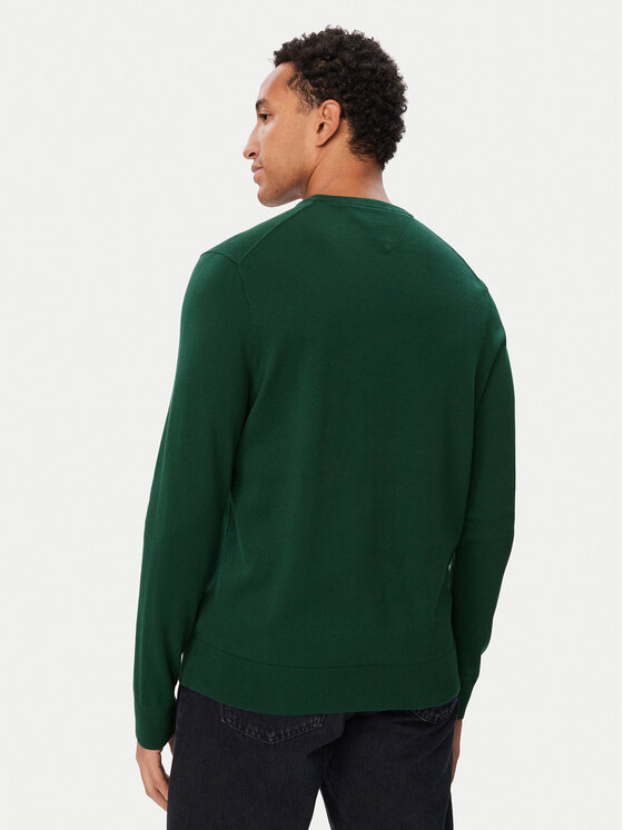 Tommy Hilfiger Tommy Hilfiger Sweter Essential Ssnl MW0MW39999 Zielony Regular Fit