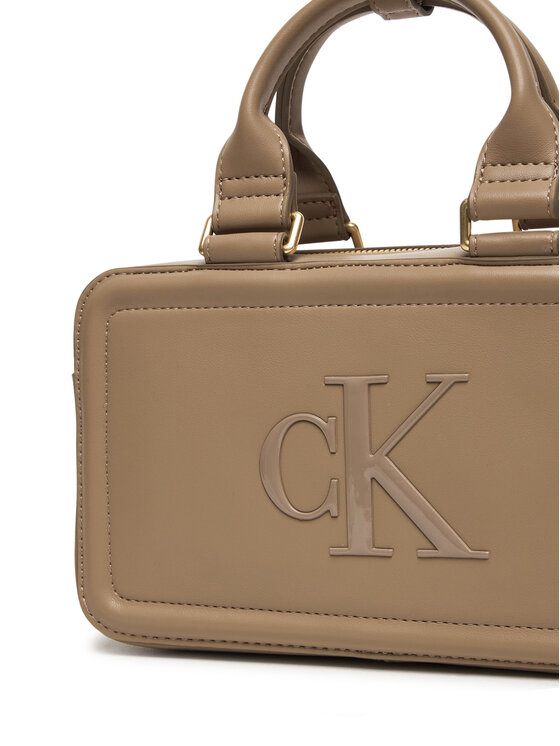 Calvin Klein Calvin Klein Geantă Bold Ck Elongated Mini Tote LV04F3411G Bej
