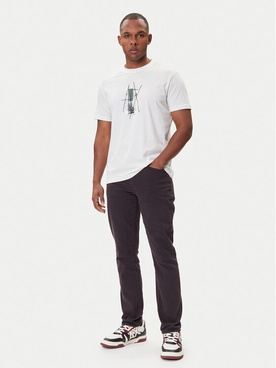 Armani Exchange Armani Exchange Póló XM001440 AF10358 U0009 Fehér Regular Fit