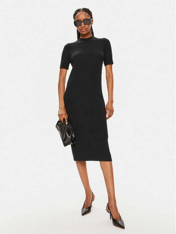 Calvin Klein Calvin Klein Φόρεμα υφασμάτινο K20K207221 Μαύρο Slim Fit