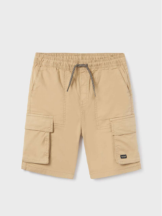 Mayoral Mayoral Pantaloncini di tessuto 6256 Beige