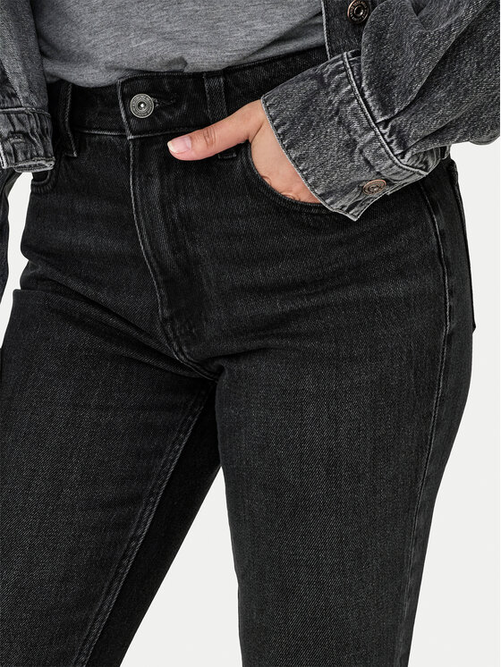ONLY ONLY Jeansy Emily 15235780 Černá Straight Fit