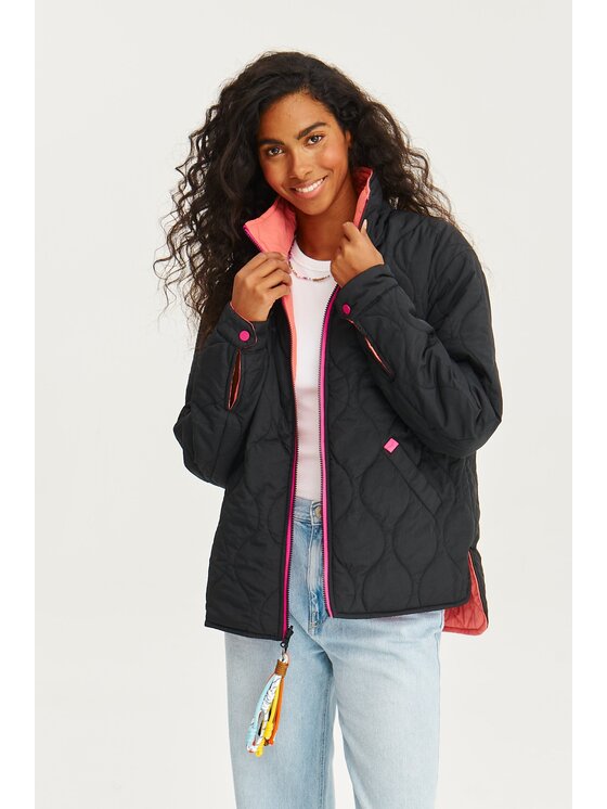 NAOKO NAOKO Prechodná bunda Poppy Pink Thunder Ružová Regular Fit