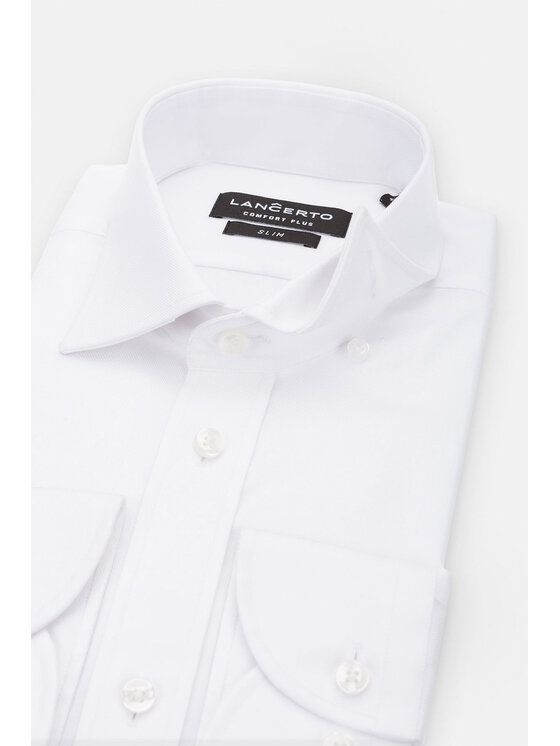 Lancerto Lancerto Koszula Giorgio KO073122000008 Biały Slim Fit