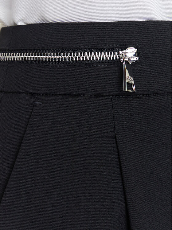 KARL LAGERFELD KARL LAGERFELD Παντελόνι υφασμάτινο A3W10099 Μαύρο Straight Fit