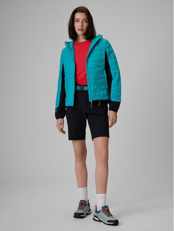 4F 4F Outdoorová bunda 4FWSS26TDJAF0850-35S Tyrkysová Slim Fit