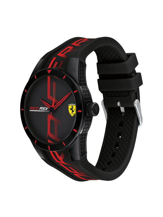Scuderia Ferrari Scuderia Ferrari Ρολόι Red Rev 830614 Μαύρο
