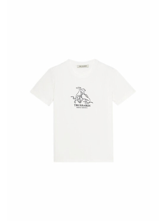 Trussardi Trussardi T-shirt G0278100049N001 Bianco Regular Fit