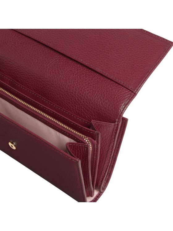 Coccinelle Coccinelle Portafoglio Metallic 3 Bordeaux