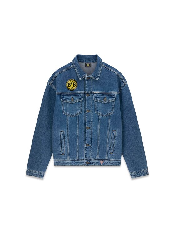 Guess Jeans Guess Jeans Bunda pro přechodné období 182233 Modrá Classic Fit
