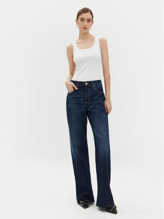 PINKO PINKO Top 100807 A2C1 Bílá Regular Fit