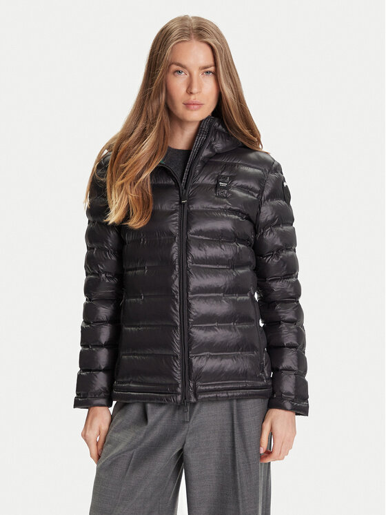 Blauer Kurtka przejściowa 25WBLDC02177 Czarny Regular Fit