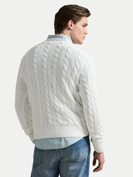 Polo Ralph Lauren Polo Ralph Lauren Pulover 710775885033 Bela Regular Fit