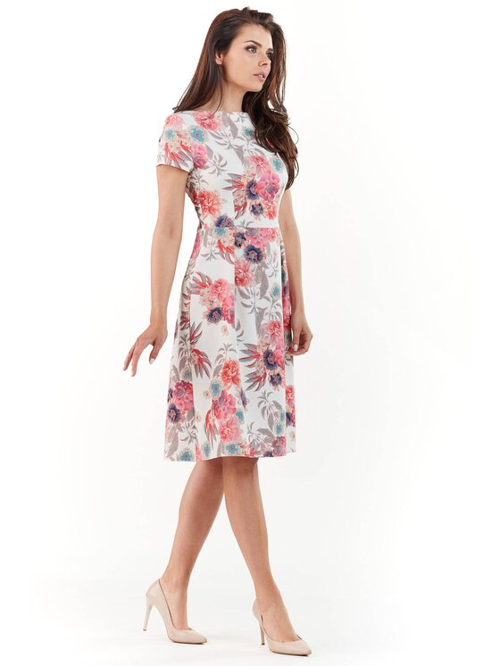 Infinite You Infinite You Sukienka codzienna M163 Kolorowy Basic Fit