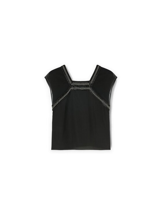 Motivi Motivi Top D763Q000492N033 Nero Regular Fit