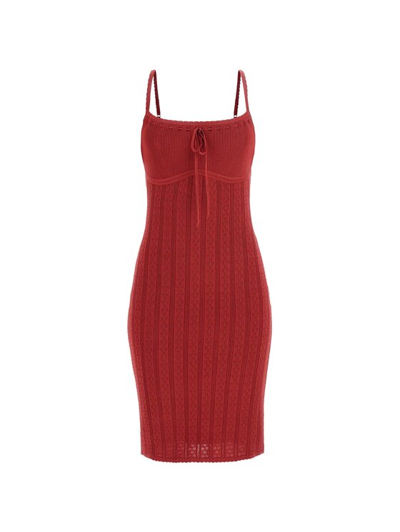 Guess Guess Sukienka codzienna 173303 Czerwony Classic Fit
