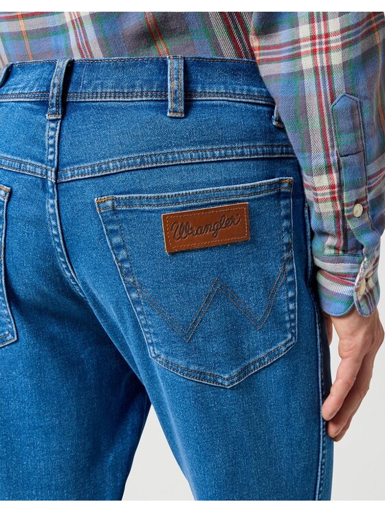 Wrangler Wrangler Jeansy TEXAS SLIM Niebieski Regular Fit