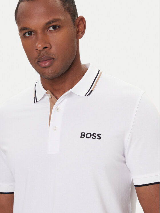 BOSS BOSS Polo Paddy Pro 50469102 Biały Regular Fit