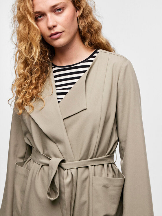 Pieces Pieces Marynarka Bosella 17146550 Beżowy Regular Fit