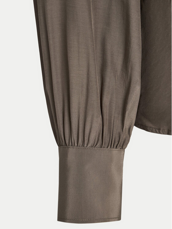 Gap Gap Bluzka 618636-00 Brązowy Regular Fit