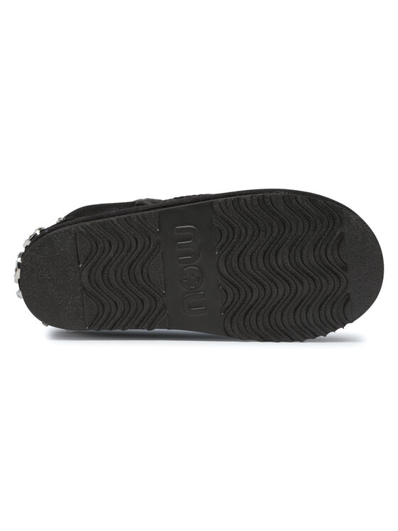 Mou Mou Cizme de zăpadă Eskimo 18 With Rhinestones Logo Negru