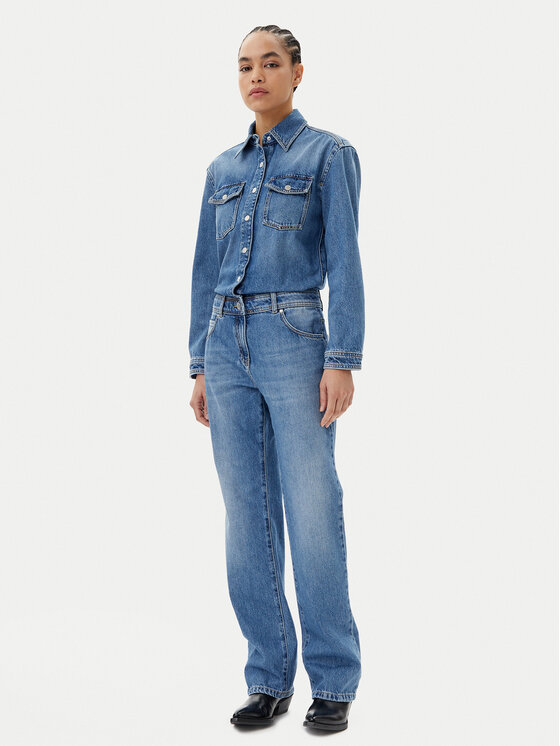 PINKO Jumpsuit Tsavo Tuta 104897 Blu Regular Fit, taglia : 38