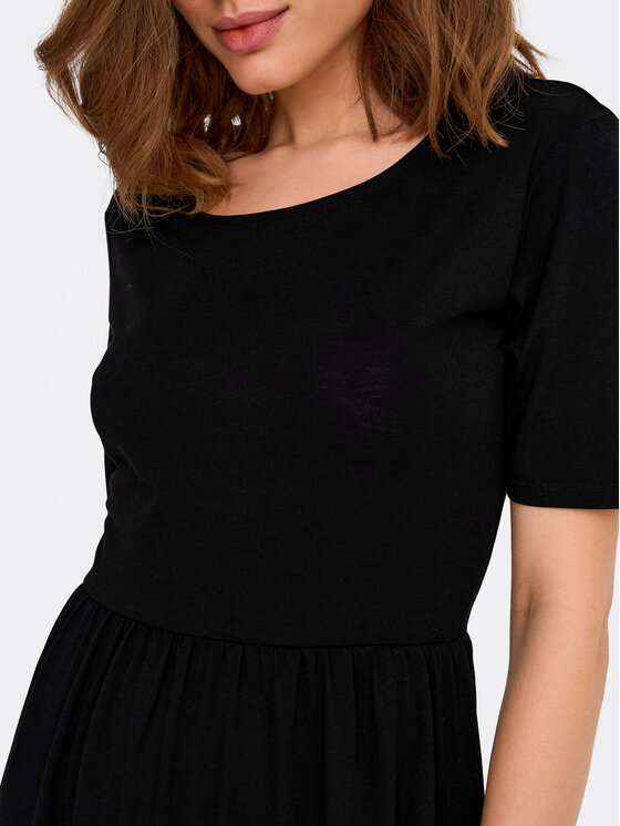 JDY JDY Každodenné šaty Dalila 15195291 Čierna Loose Fit