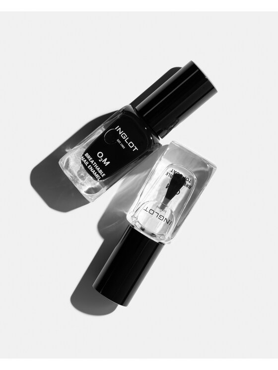 INGLOT INGLOT O2M „Oddychający” utrwalający Lakier do paznokci Bezbarwny